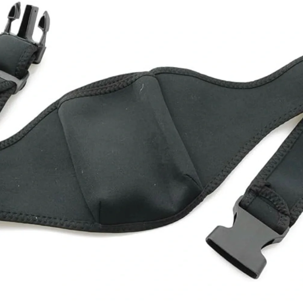 Black Neoprene Microphone Belt Bag